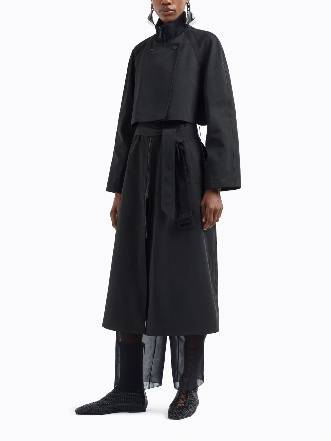 Тренч Emporio Armani модель EW000637-AF12646-UC001 Тренч Emporio Armani модель EW000637-AF12646-UC001 Фото