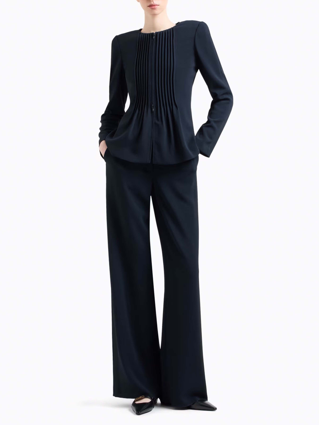 Штани палаццо Emporio Armani модель EW000851-AF12514-UB115 Фото