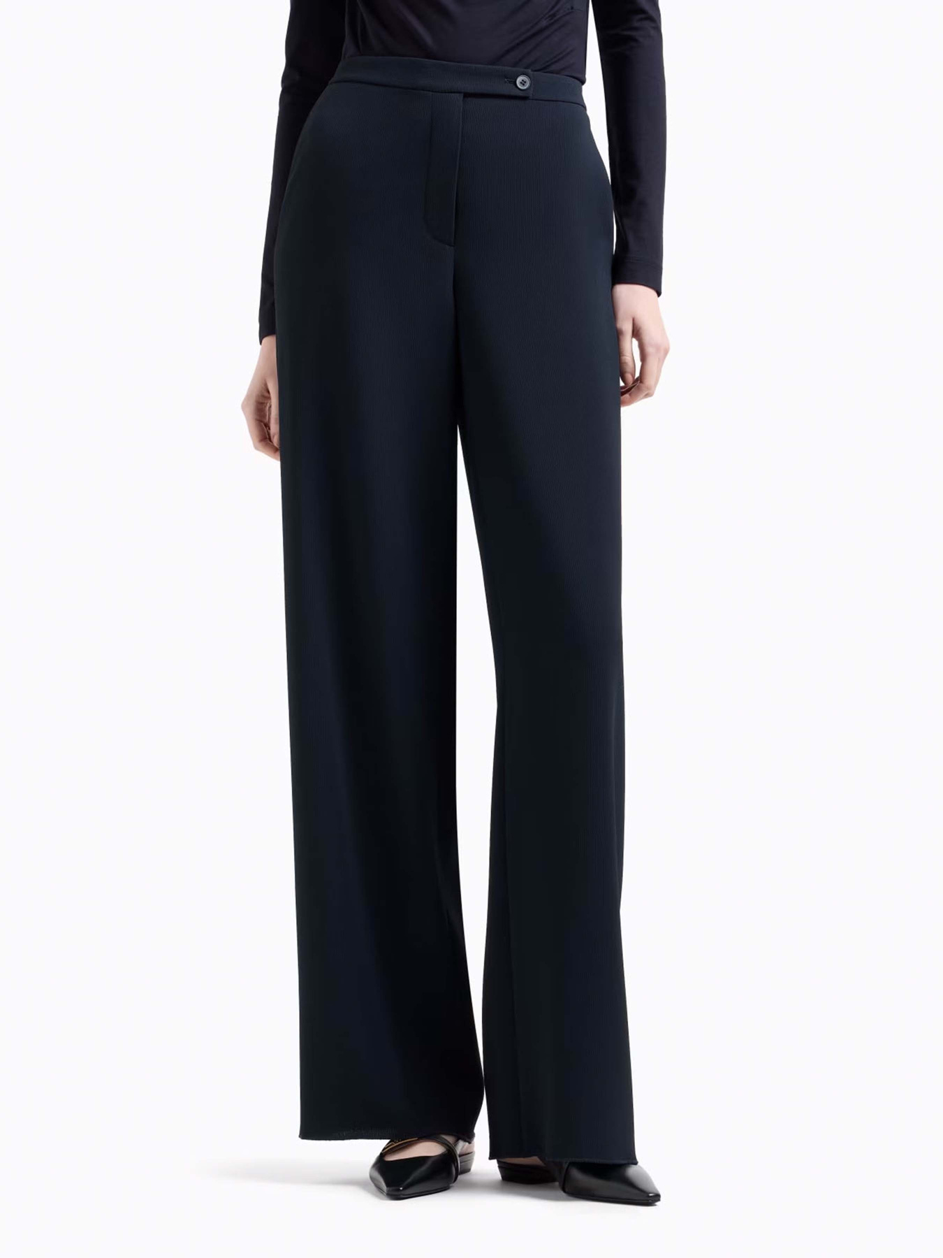 Штани палаццо Emporio Armani модель EW000851-AF12514-UB115 Фото