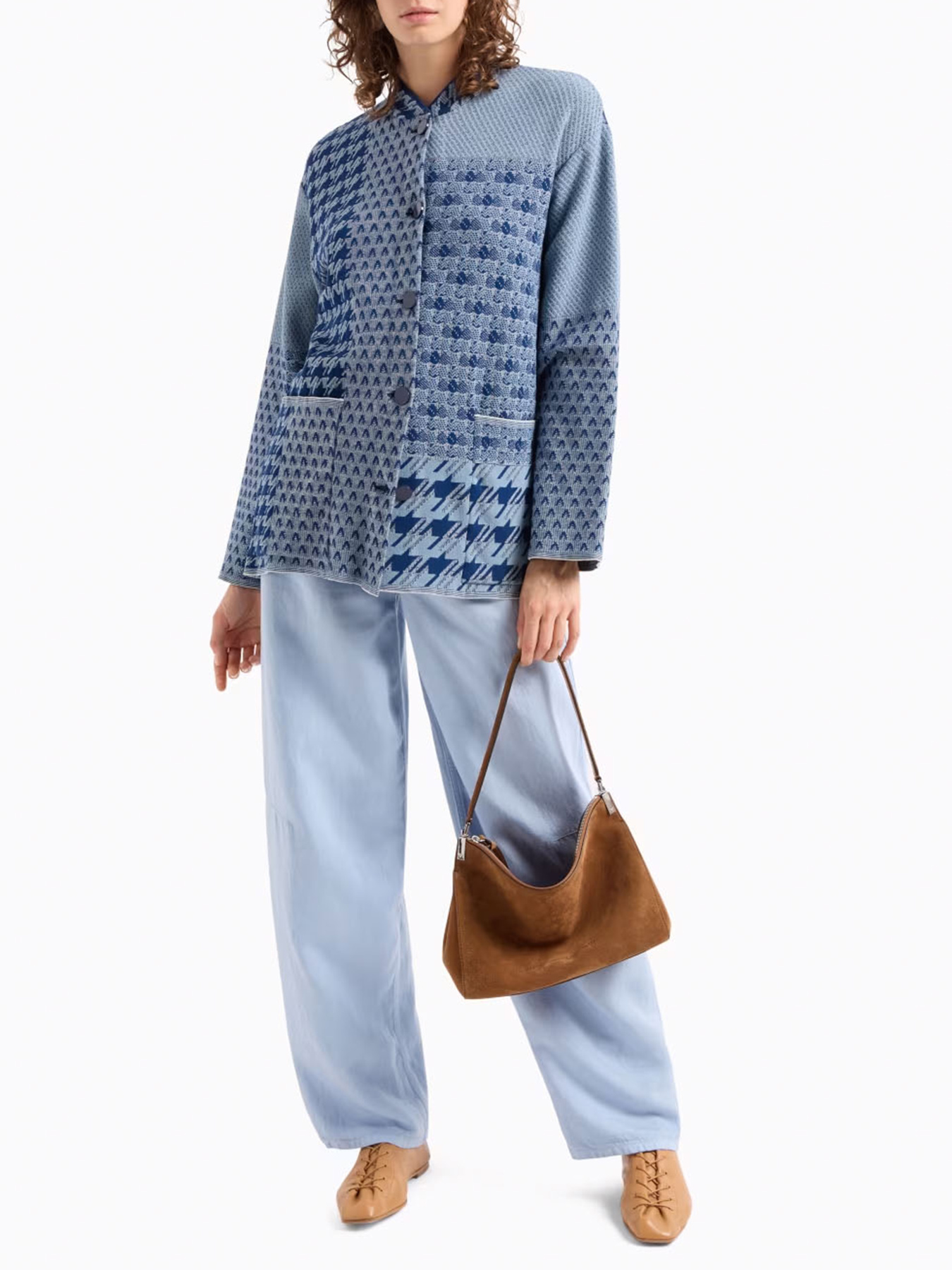 Широкі джинси Emporio Armani модель EW000758-AF12439-U9309 Фото