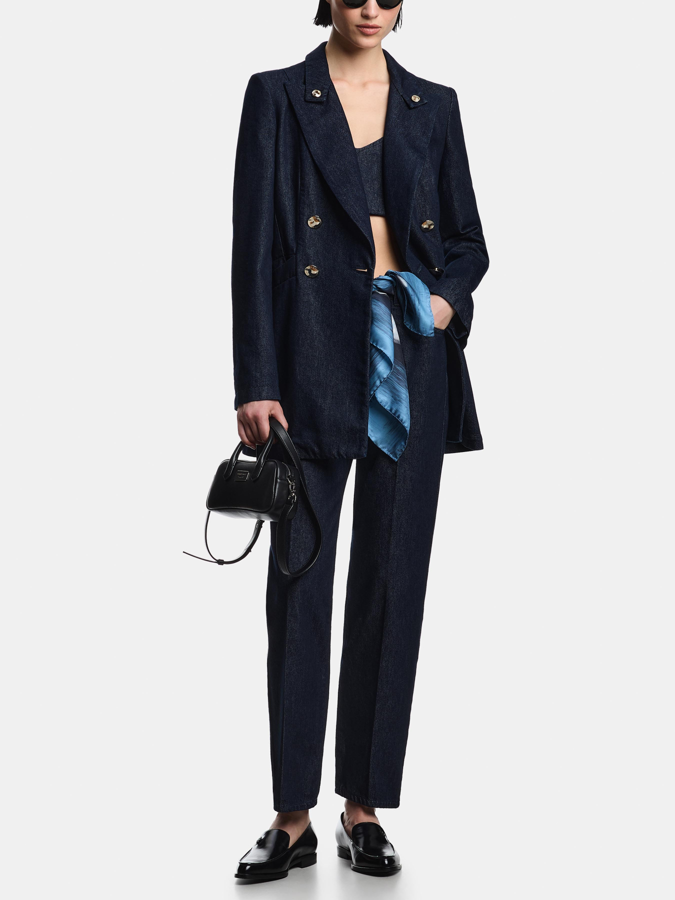 Прямые джинсы Emporio Armani модель EW003498-AF21088-MB001 Прямые джинсы Emporio Armani модель EW003498-AF21088-MB001 Фото