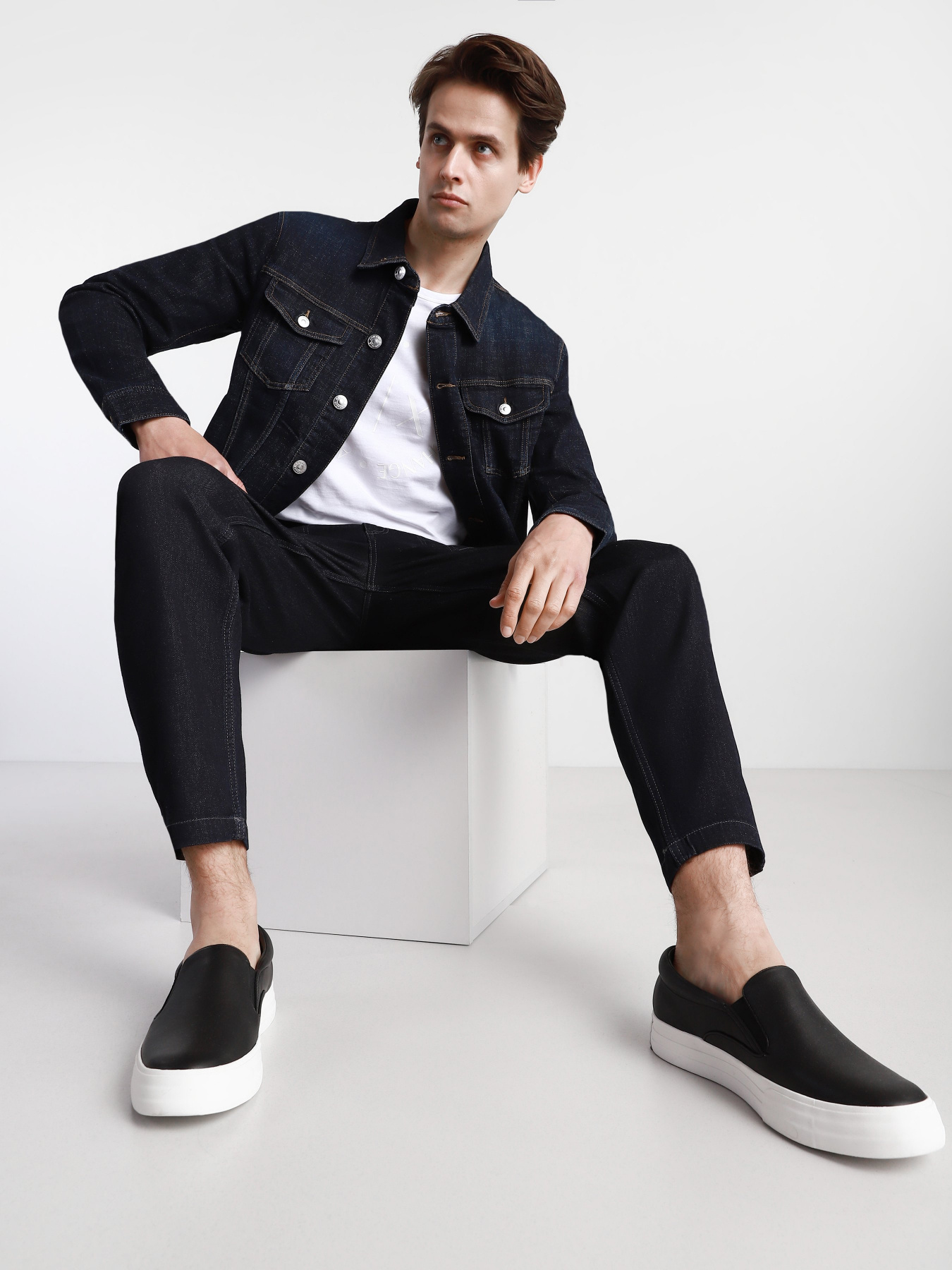 Слипоны Emporio Armani модель X4J102-XF532-00002 Фото