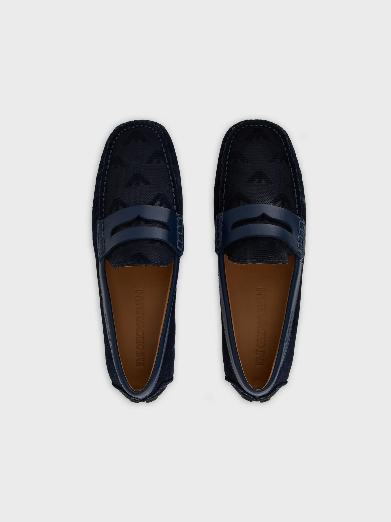 Мокасины Emporio Armani модель X4B146-XN784-M785 Фото