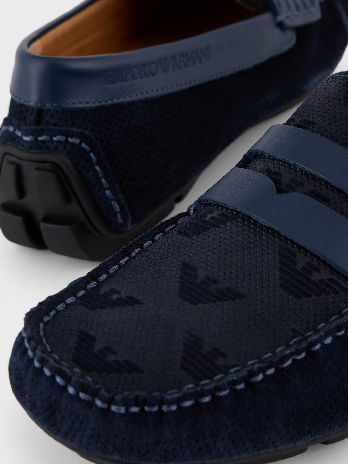 Мокасины Emporio Armani модель X4B146-XN784-M785 Фото