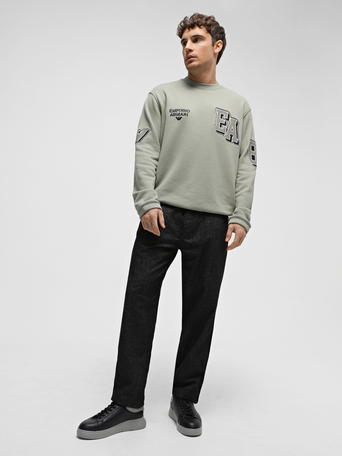 Кеды низкие Emporio Armani модель X4X635-XN889-R625 Фото