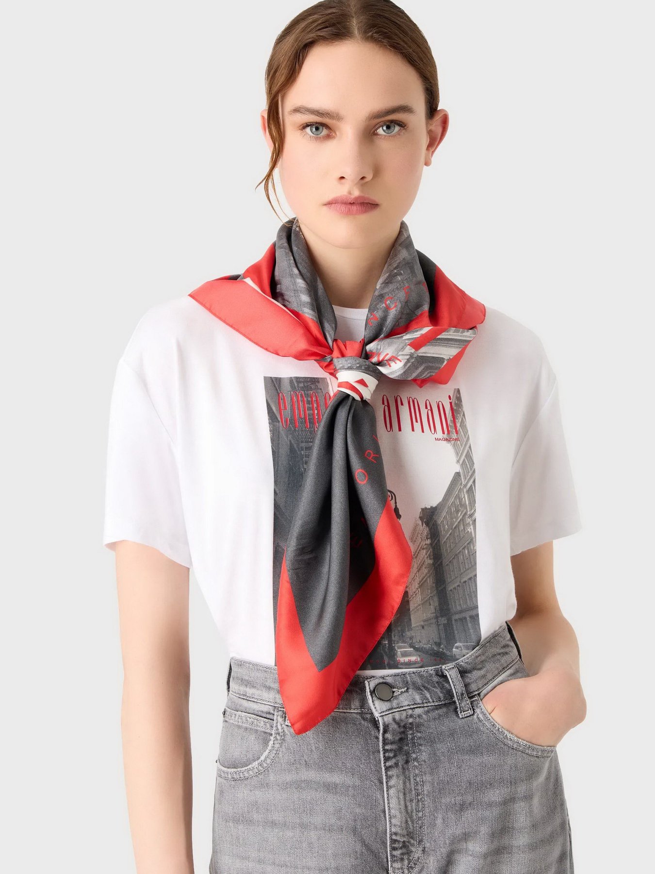 Платок Emporio Armani Icon Project модель 635317-3F402-15742 Фото