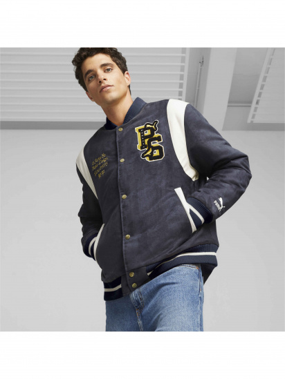 Бомбер PUMA x Staple Varsity Jacket модель 622203 — фото 3 - INTERTOP