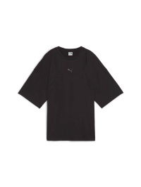 Чорний - Футболка спортивна PUMA Dare To Oversized Cutout Tee