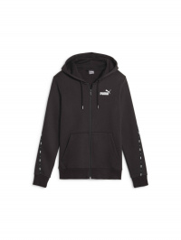 Чорний - Кофта спортивна PUMA Ess Tape Full-zip Hoodie