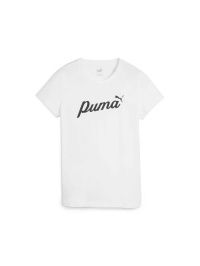 Білий - Футболка PUMA Ess+ Script Tee