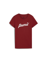 Червоний - Футболка PUMA Ess+ Script Tee