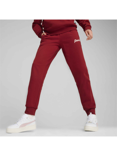 Джогери PUMA Ess+ Script Pants Fl модель 681536 — фото 3 - INTERTOP