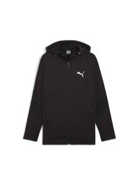 Чорний - Кофта спортивна PUMA Evostripe Full-zip Hoodie