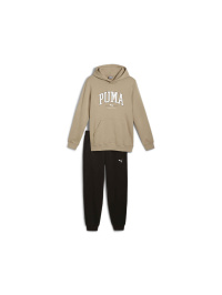 Бежевий - Спортивний костюм PUMA Squad Hooded Suit Fl