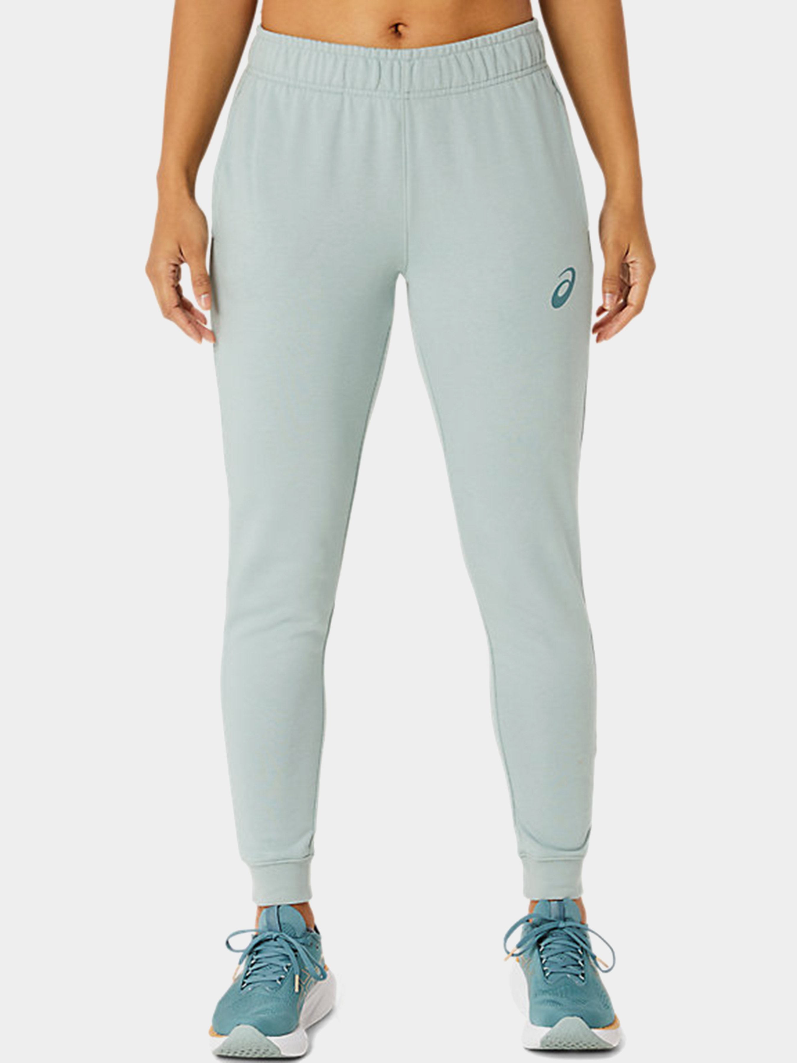 Жіночі Спортивні штани Asics Big Logo Sweat (6C257) колір блакитний, матеріал бавовна/поліестер