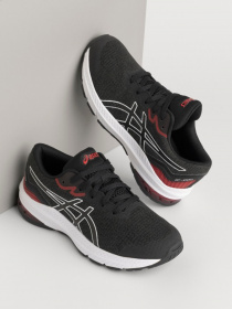 Кросівки для спорту Asics GT-1000 11 модель 1014A237-008 Чорний, червоний Фото