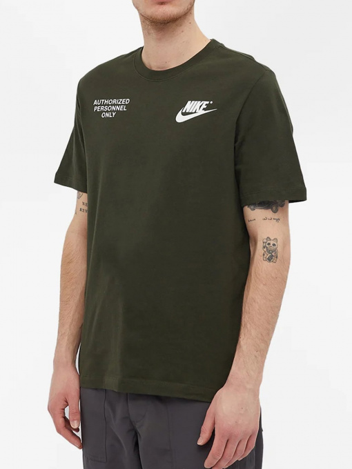 Футболка NIKE Sportswear Tech Auth Personnel модель DO8323-355 Фото