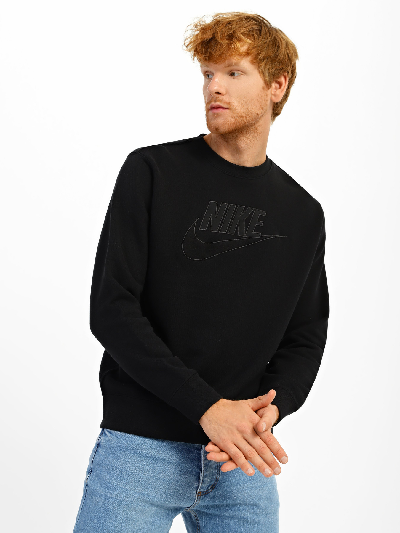 Свитшот NIKE Club Fleece+ модель DQ4583-010 Фото