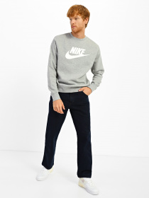 Свитшот NIKE Sportswear Club Fleece Graphic Crew модель DQ4912-063 Свитшот NIKE Sportswear Club Fleece Graphic Crew модель DQ4912-063 Фото