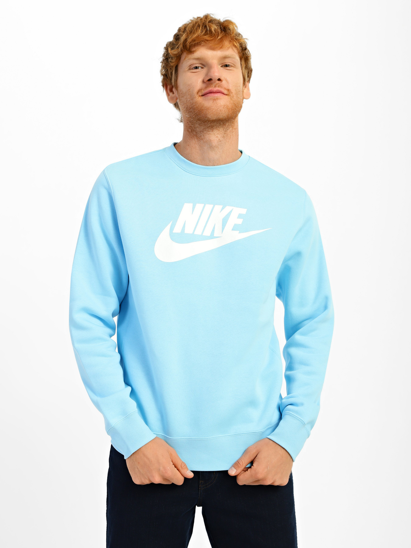 Свитшот NIKE Sportswear Club Fleece Graphic Crew модель DQ4912-499 Фото