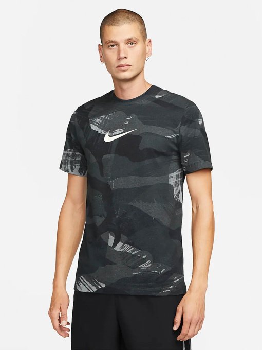 Футболка спортивная NIKE Dri-FIT Camo модель DR7571-010 Фото
