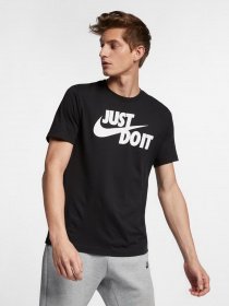 Футболка NIKE NSW TEE JUST DO IT SWOOSH модель AR5006-011 Футболка NIKE NSW TEE JUST DO IT SWOOSH модель AR5006-011 Фото