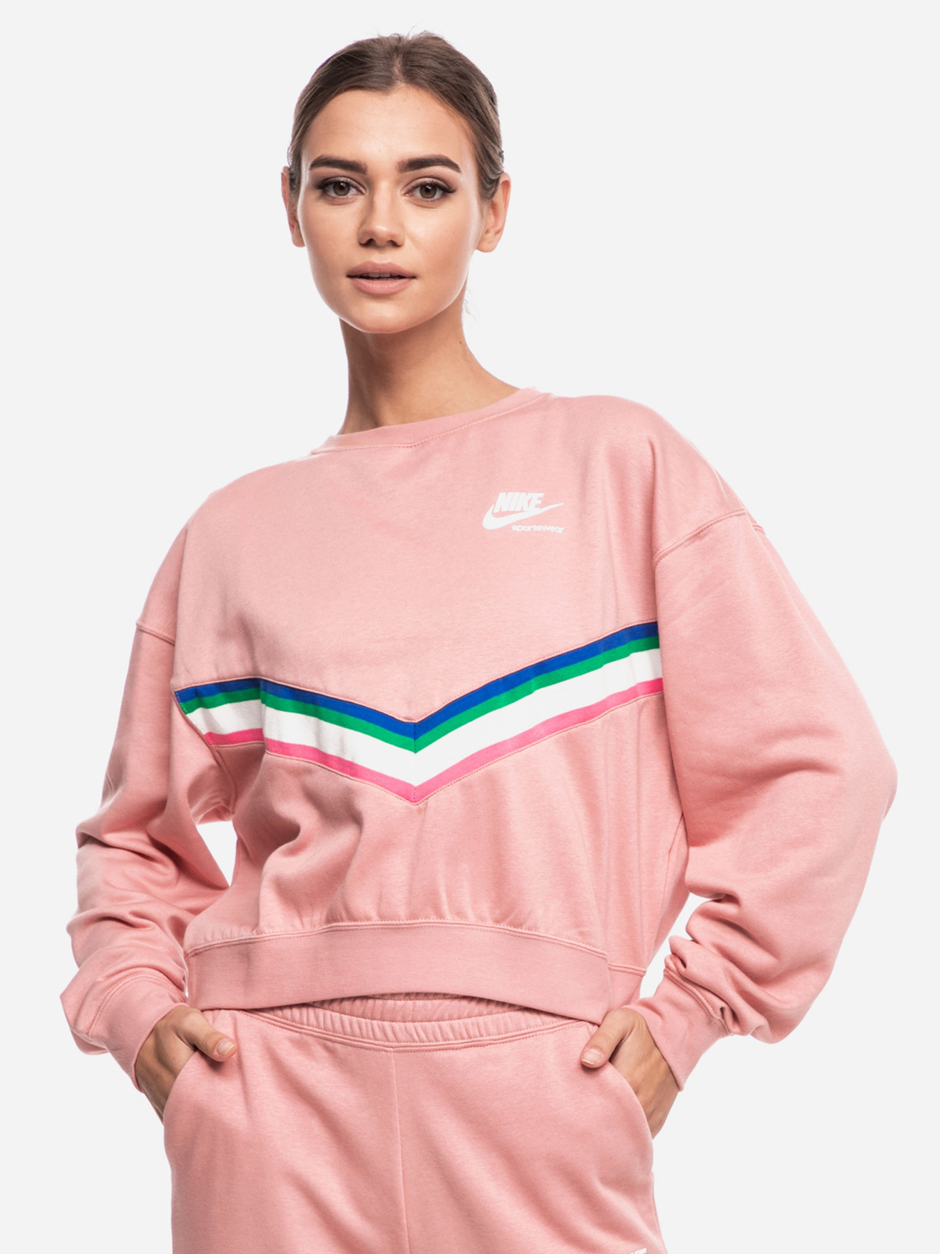 Свитшот NIKE Sportswear Heritage Crew модель CU5877-685 Фото