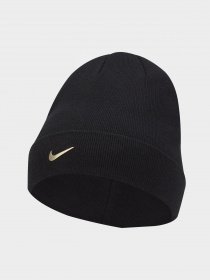 Шапка NIKE Sportswear Beanie Cuffed Swoosh модель CW6324-011 Фото