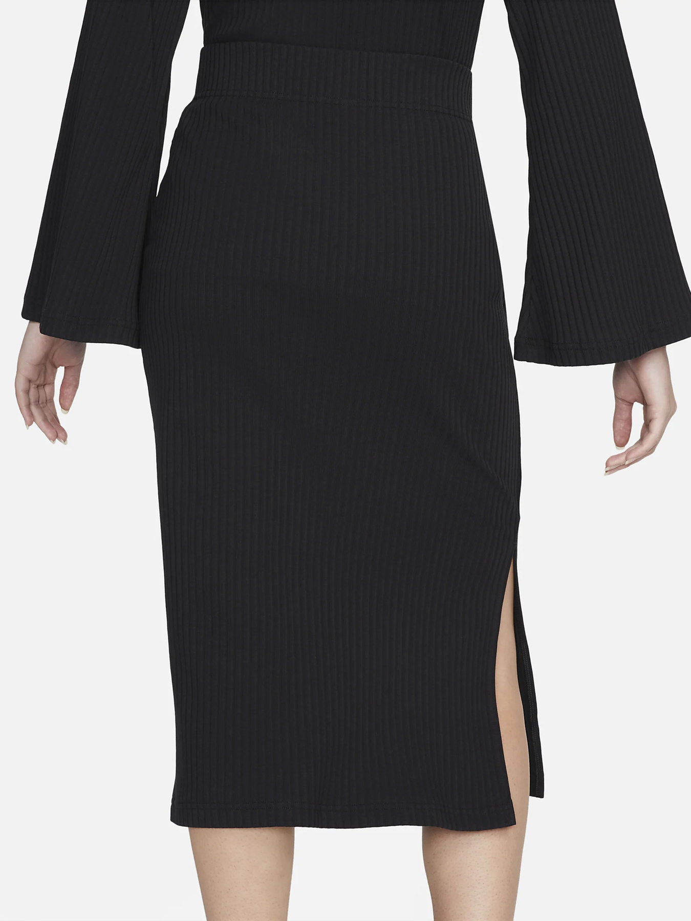 Спідниця міді NIKE Ribbed Jersey модель DV7956-010 Фото