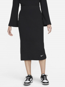 Спідниця міді NIKE Ribbed Jersey модель DV7956-010 Фото