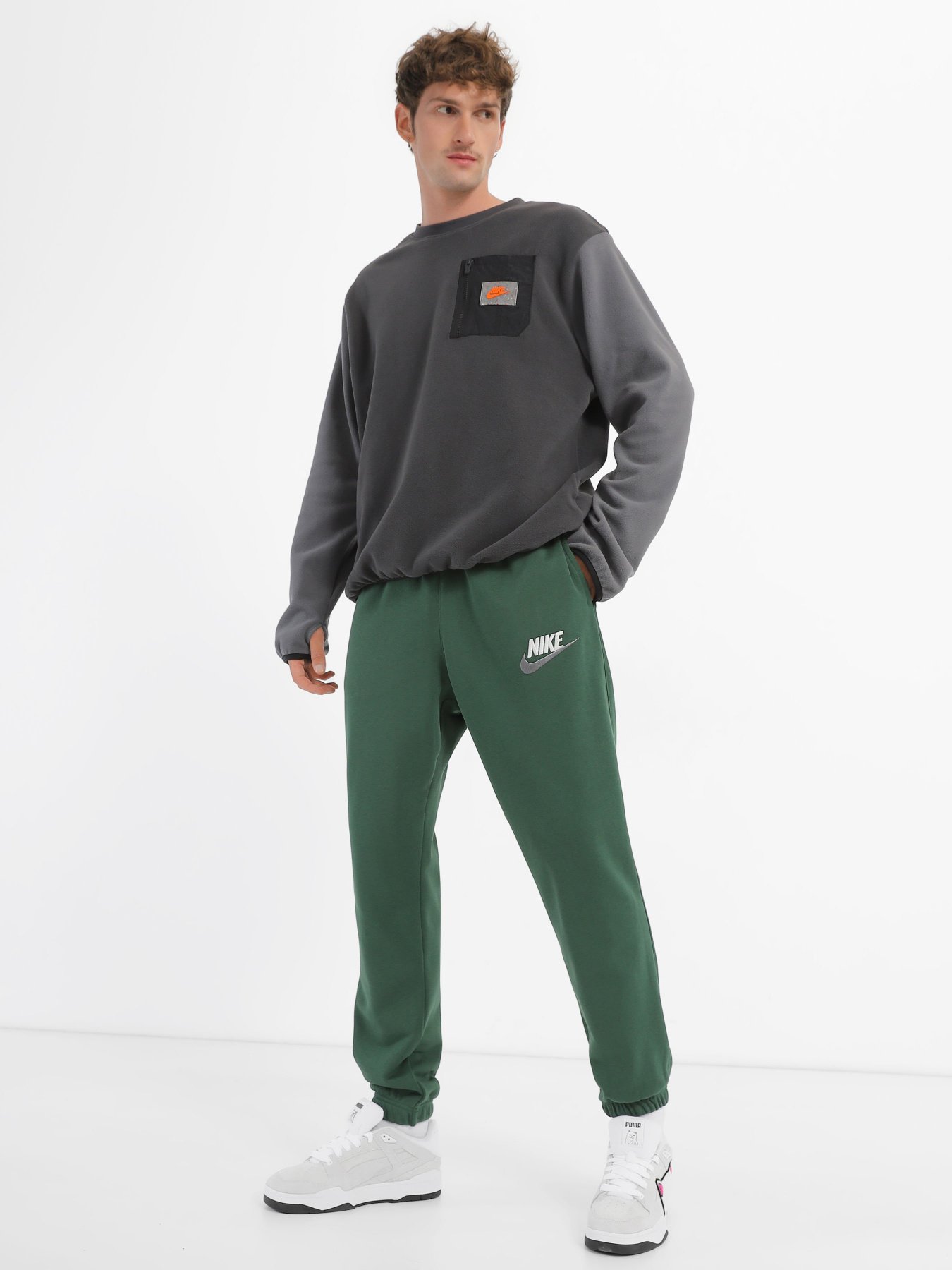 Штаны спортивные NIKE CLUB+ FT CF LBR модель FB7687-323 Фото