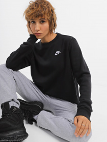 Свитшот NIKE Sportswear Club Fleece Crewneck модель DQ5473-010 Свитшот NIKE Sportswear Club Fleece Crewneck модель DQ5473-010 Фото