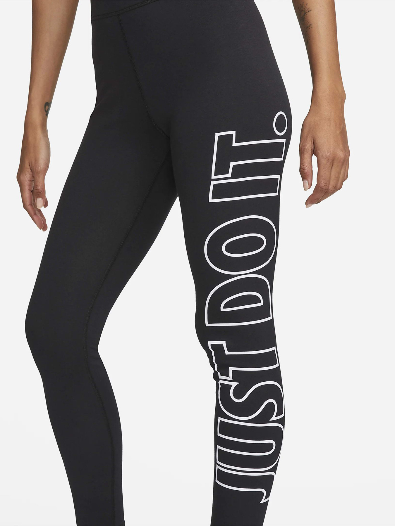 Леггинсы спортивные NIKE Sportswear Classics Graphic High-Waisted модель DV7793-010 Фото