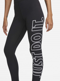 Леггинсы спортивные NIKE Sportswear Classics Graphic High-Waisted модель DV7793-010 Фото