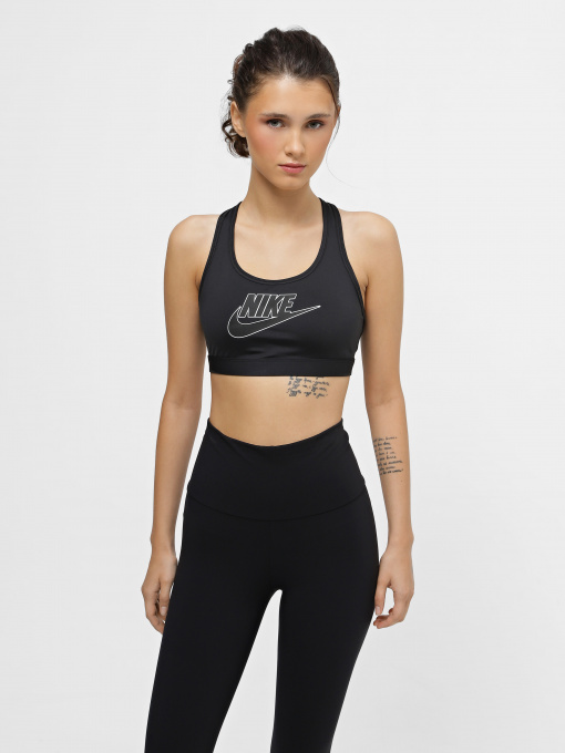 Топ спортивный NIKE Swoosh Medium-Support модель FB4080-010 Фото
