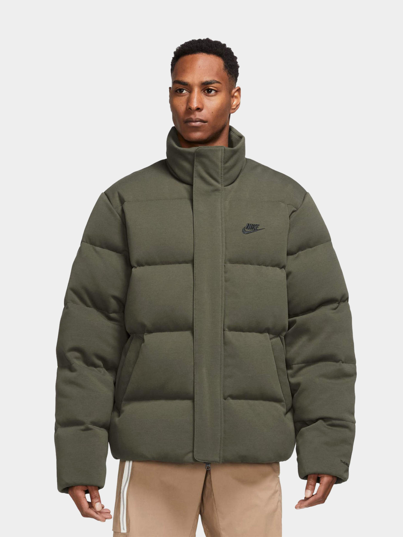 Зимова куртка NIKE Tech Fleece Therma Fit Oversized Puffer модель FB7854-325 Фото