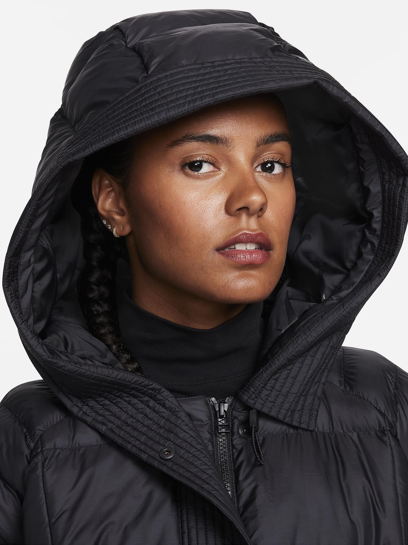 Зимова куртка NIKE Sportswear Swoosh Puffer PrimaLoft® модель FB8729-010 Фото