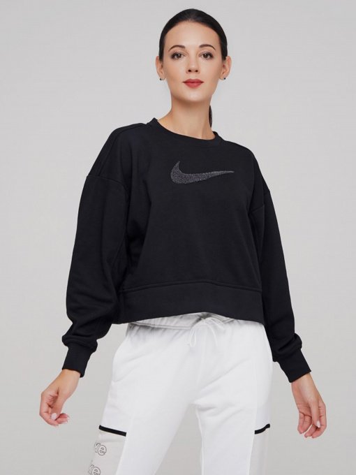 Худі та світшоти NIKE Dri-FIT Get Fit Crew модель CU5506-010 Фото