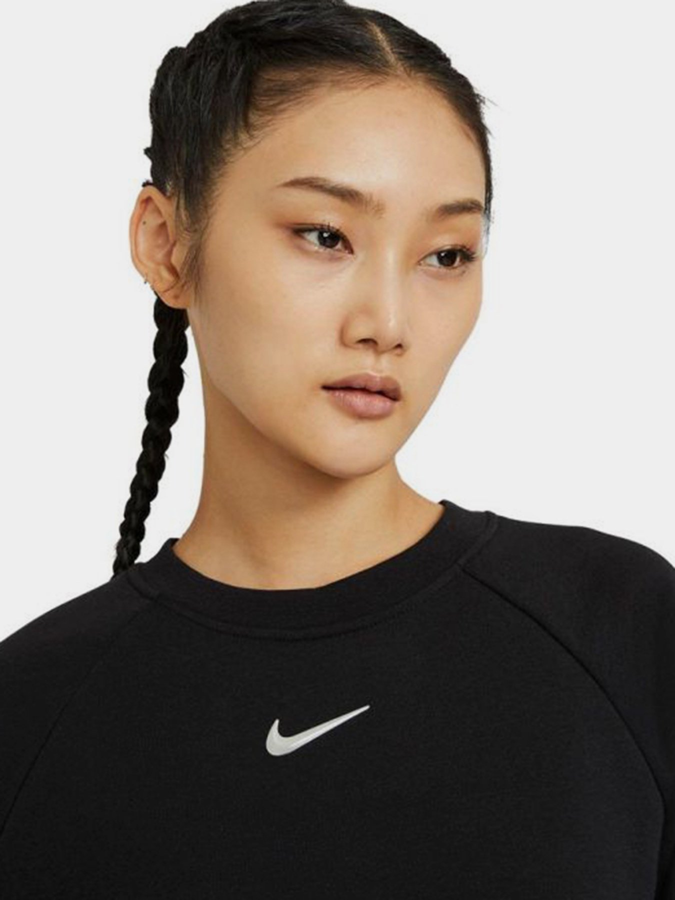 Свитшот NIKE  Sportswear Swoosh Crew модель CZ8890-010 Фото