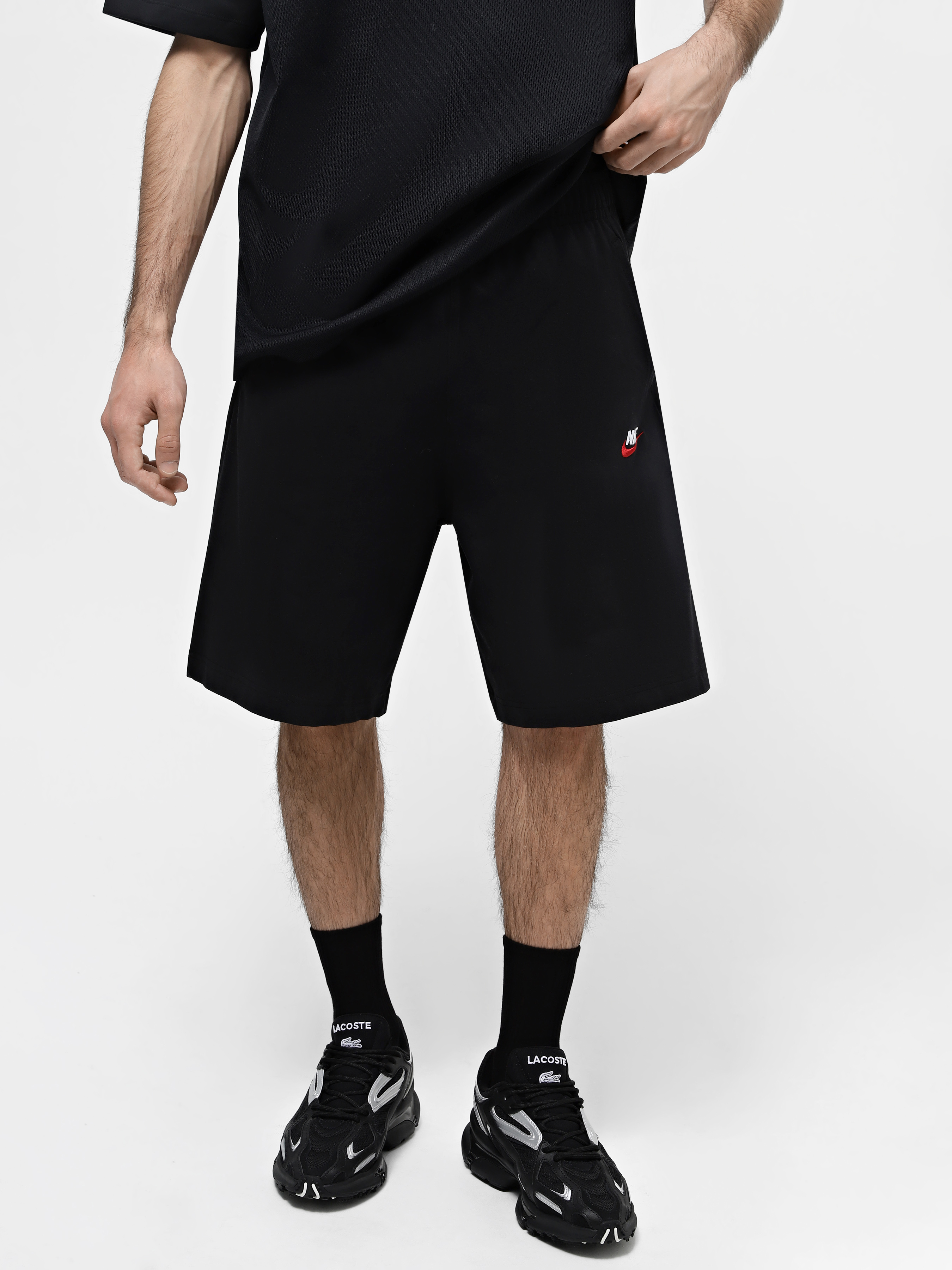 Бавовняні Чоловічі Спортивні шорти NIKE SPORTSWEAR CLUB (6T1942) колір чорний