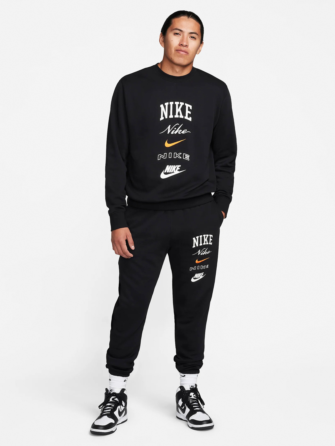 Свитшот NIKE Club Fleece Crew-Neck модель FN2610-010 Фото
