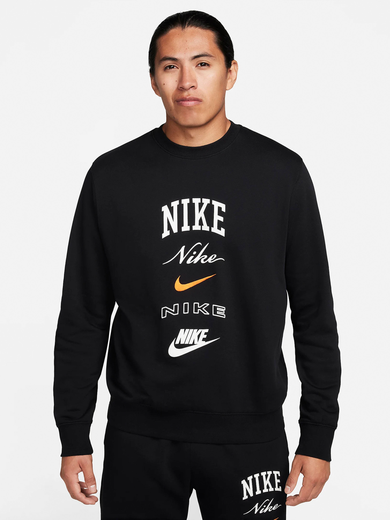 Світшот NIKE CLUB FLEECE CREW-NECK модель FN2610-010 Фото