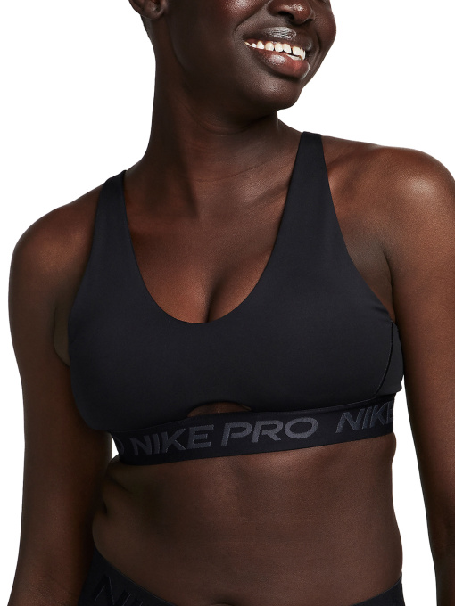 Спортивний топ NIKE PRO INDY PLUNGE модель FQ2653-010 Фото
