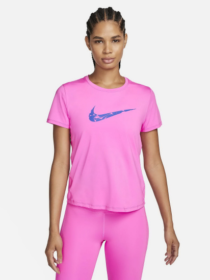 Футболка спортивна NIKE Nike One Swsh Hbr Df Ss Top модель FN2618-675 — фото - INTERTOP