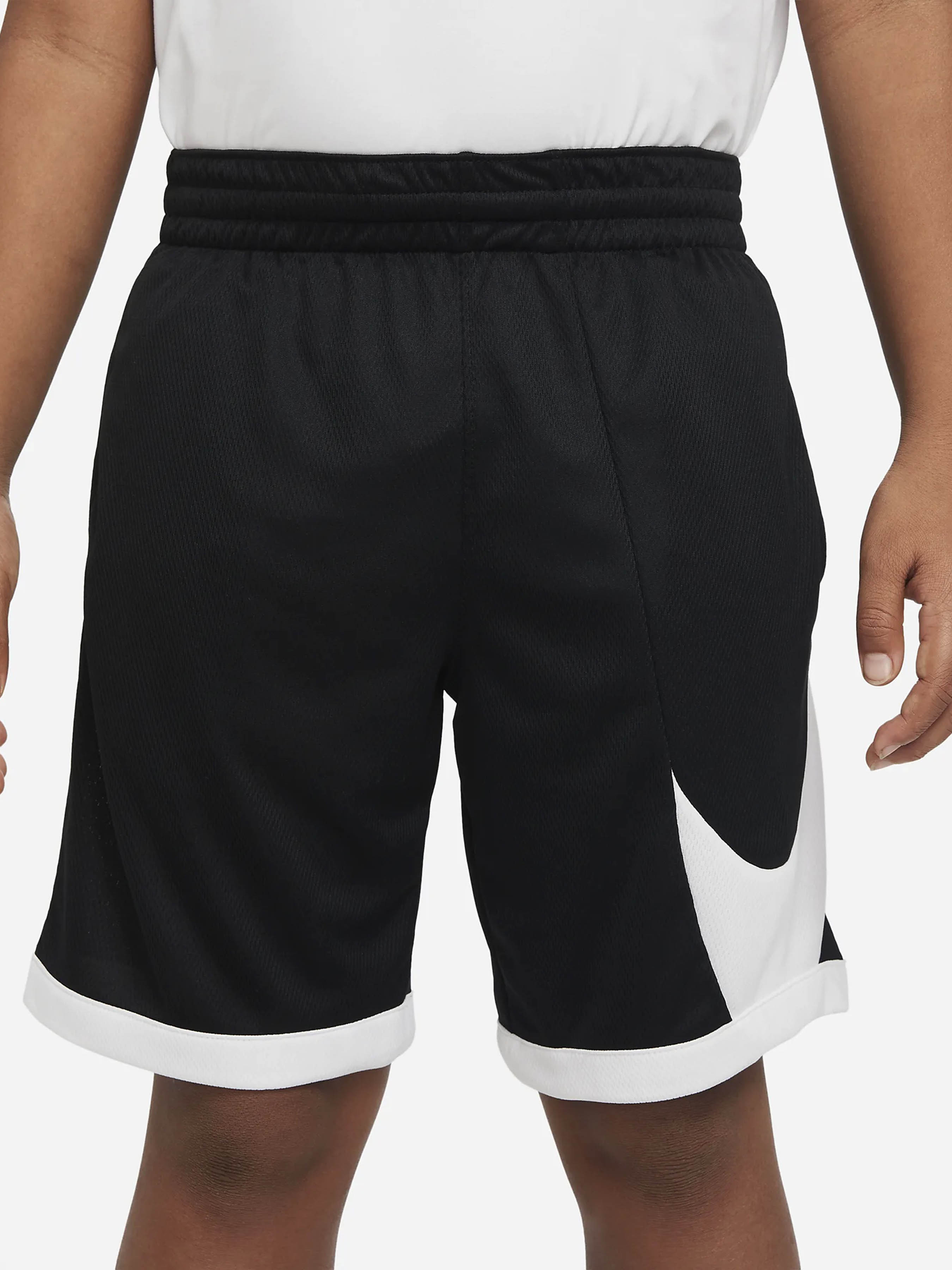 Дитячі Спортивні шорти NIKE DF HBR BASKETBALL (6T2019) колір чорний, матеріал поліестер