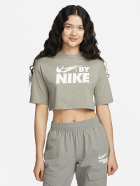 Коричневий - Футболка NIKE Nsw Crop Gls