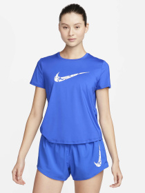 Футболка спортивная NIKE One Swsh Hbr Df модель FN2618-405 Фото