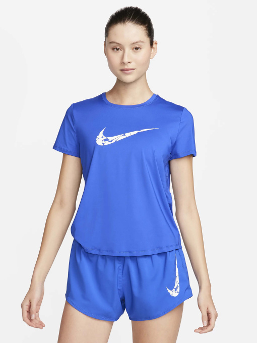 Футболка спортивная NIKE ONE SWSH HBR DF модель FN2618-405 Фото