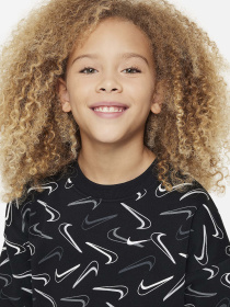 Світшот NIKE Club Flc Ovrsd Crw Logo модель FN8604-010 Фото