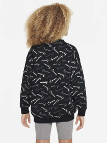 Свитшот NIKE CLUB FLC OVRSD CRW LOGO модель FN8604-010 Фото